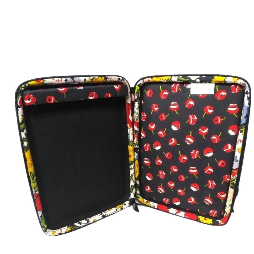 Vera Bradley Retired Poppy Fields Hard Shell Case Bag Fits iPad, Mini Laptop,